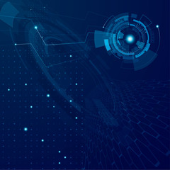 Abstract future technology design background. Futuristic cyberspace tech concept. Sci fi interface system. Vector background