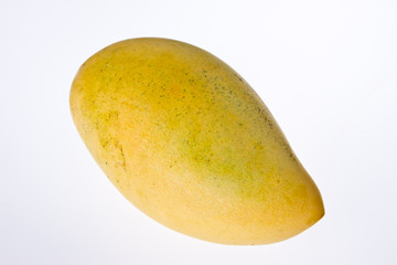 Ripe mango on isolated white