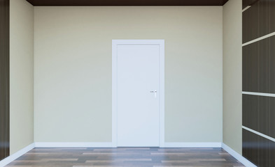 Empty modern office Cabinet. Meeting room. 3D rendering.