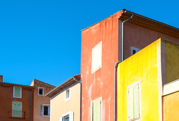 The Rousillion Vaucluse colored village