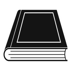 Book closed icon. Simple illustration of book closed vector icon for web