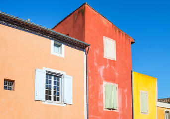 The Rousillion Vaucluse colored village