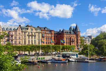 old town tipycal view in Stockholm