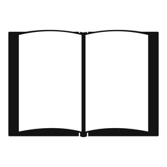 Book novel icon. Simple illustration of book novel vector icon for web