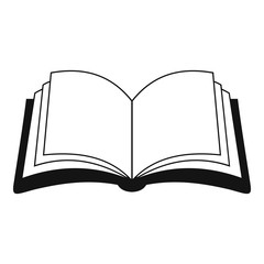 Book information icon. Simple illustration of book information vector icon for web
