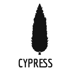 Cypress tree icon. Simple illustration of cypress tree vector icon for web