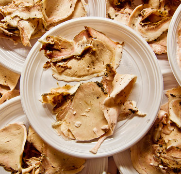 slices of pork cooked in the oven