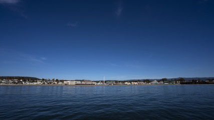 A view of Santa Cruz boardwalk and amusement park, the epitome of Californian beach and surf life