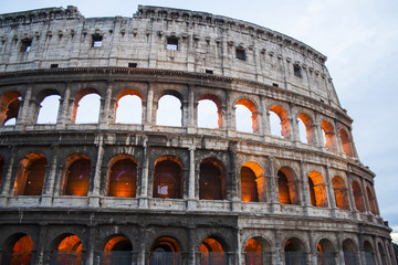 Naklejka premium Colosseum at the sunset, Rome