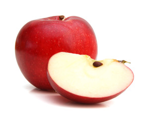 Sweet apple with slice