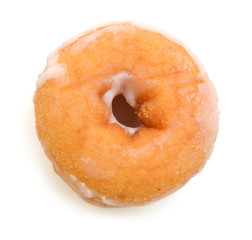 Sugary donut isolated on a white background