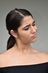 Fototapeta premium Confused Diverse Girl