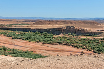 landscape at Ait-Ben-Haddou village	