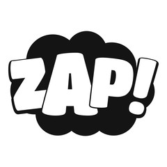 Comic boom zap icon. Simple illustration of comic boom zap vector icon for web