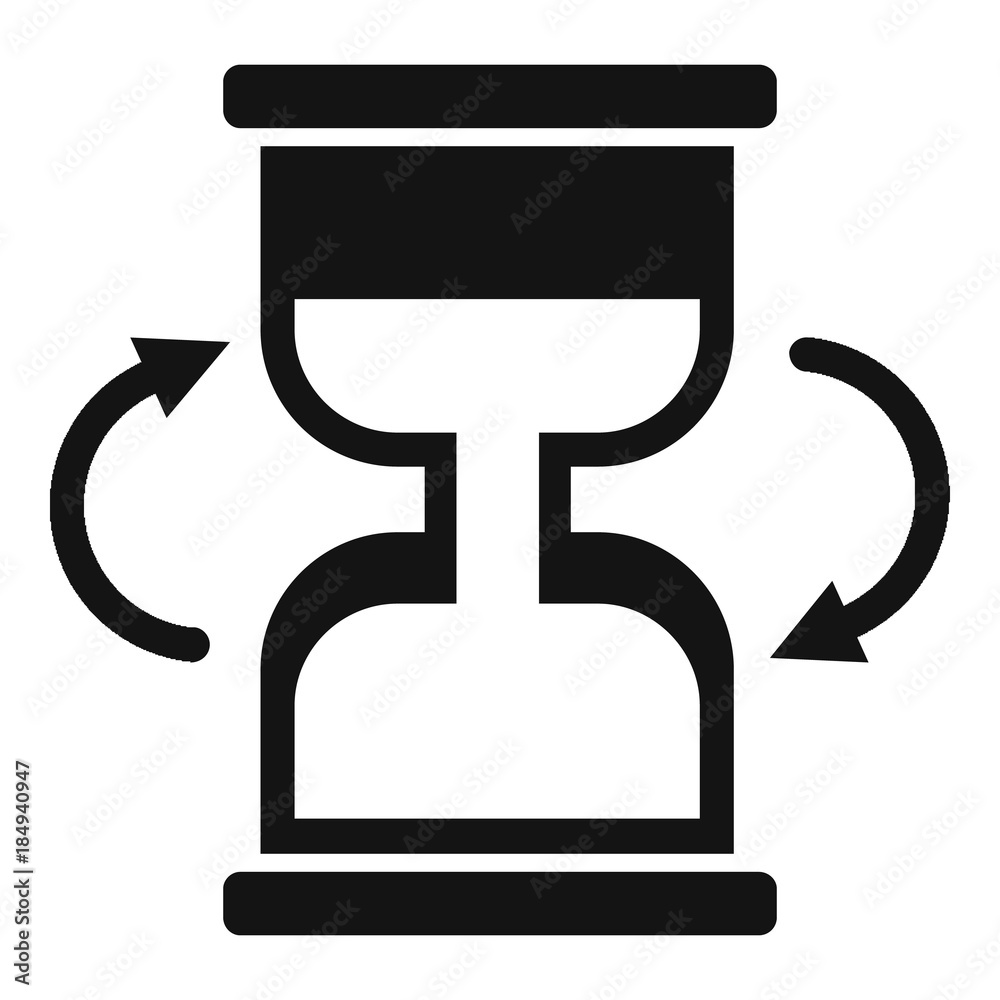 Poster cursor loading icon. simple illustration of cursor loading vector icon for web