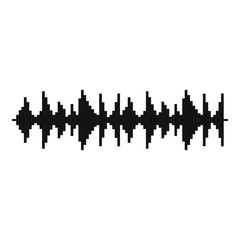Equalizer song icon. Simple illustration of equalizer song vector icon for web