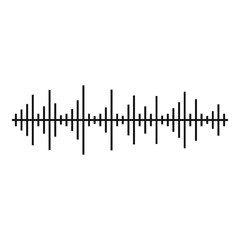 Equalizer effect icon. Simple illustration of equalizer effect vector icon for web