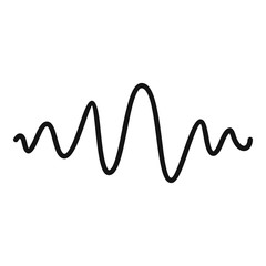 Equalizer melody radio icon. Simple illustration of equalizer melody radio vector icon for web