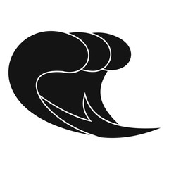 Wave surf icon. Simple illustration of wave surf vector icon for web