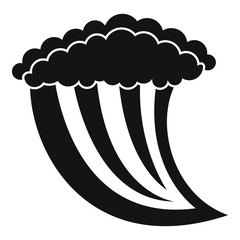 Wave water icon. Simple illustration of wave water vector icon for web