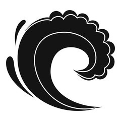 Wave water surfing icon. Simple illustration of wave water surfing vector icon for web