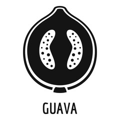 Guava icon. Simple illustration of guava vector icon for web