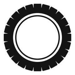 Single tire icon. Simple illustration of single tire vector icon for web