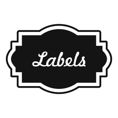 Nice label icon. Simple illustration of nice label vector icon for web