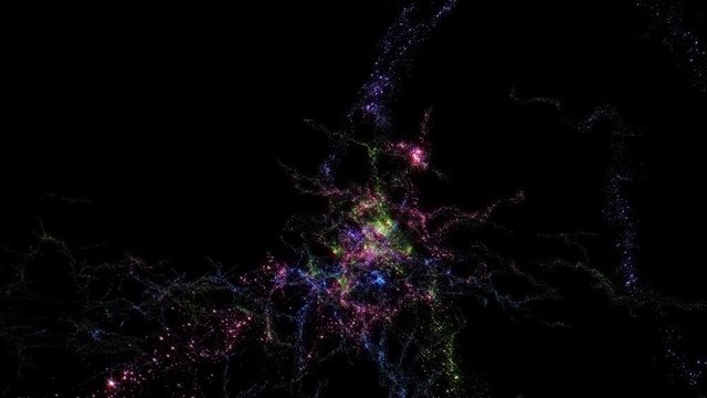 Star Warp 014: Flying through star fields in deep space (Loop).
