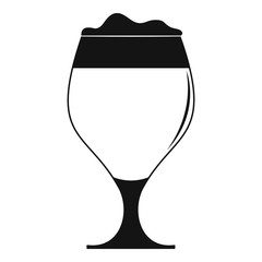 Glass of beer icon. Simple illustration of glass of beer vector icon for web