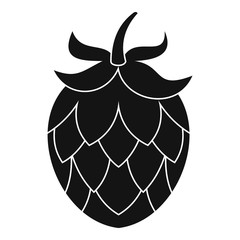 Hop icon. Simple illustration of hop vector icon for web