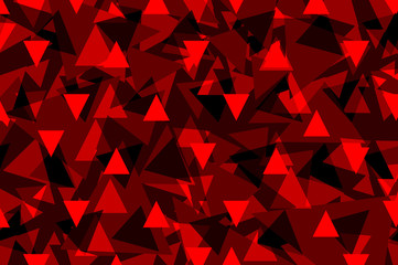 Triangle geometric abstract pattern - red, Triangle background