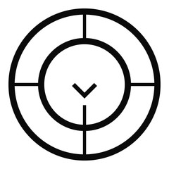 Check of radar icon. Simple illustration of check of radar vector icon for web