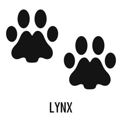 Lynx step icon. Simple illustration of lynx step vector icon for web © anatolir