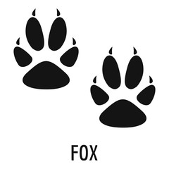 Fox step icon. Simple illustration of fox step vector icon for web © anatolir
