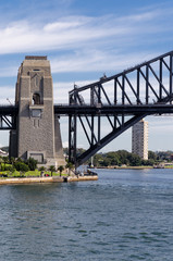 the iron bridge in Sydney, view of the iron bridge in Sydney. one of the symbol of the city