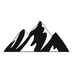 Top of mountain icon. Simple illustration of top of mountain vector icon for web