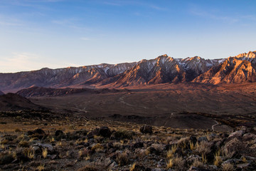 Fototapeta na wymiar Morning Light in Sierra Nevadas 