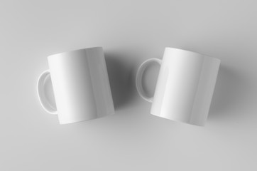 Mug Mock-Up - Two Mugs