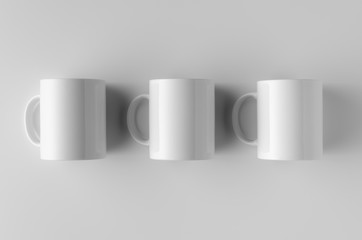 Mug Mock-Up - Three Mugs