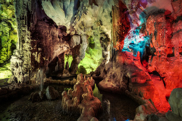 Fototapeta na wymiar Ha Long Bay Caves Vietnam