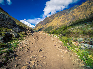 salkantay trekking trail peru
