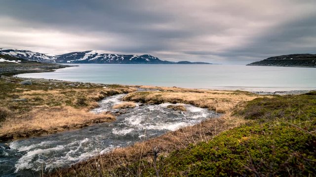 Mageroya island, Norway. Time lapse