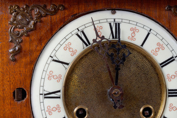 An old clock. - obrazy, fototapety, plakaty