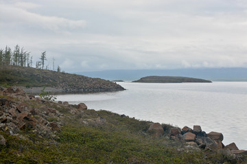 Fototapeta na wymiar Island on the North lake.