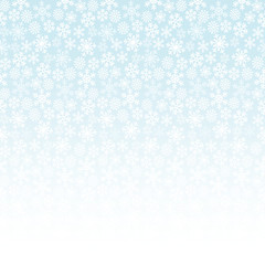 Background with white snowflakes. Vector graphic winter pattern.