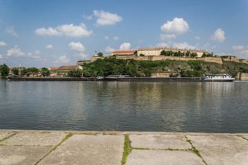 Fototapeta na wymiar Novi Sad, Serbia May 05, 2014: The Petrovaradin Fortress