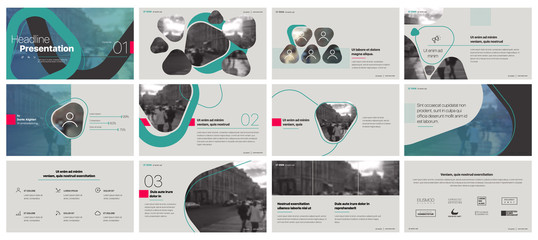 Business minimal presentation templates elements on a gray background. Vector infographics. Use in Presentation, flyer and leaflet, corporate report, marketing, advertising, annual report, banner.