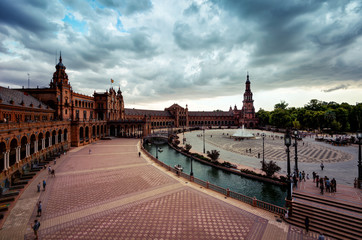 Naklejka premium Spain Square Seville Spain