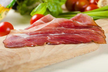 A few slices of Parma ham